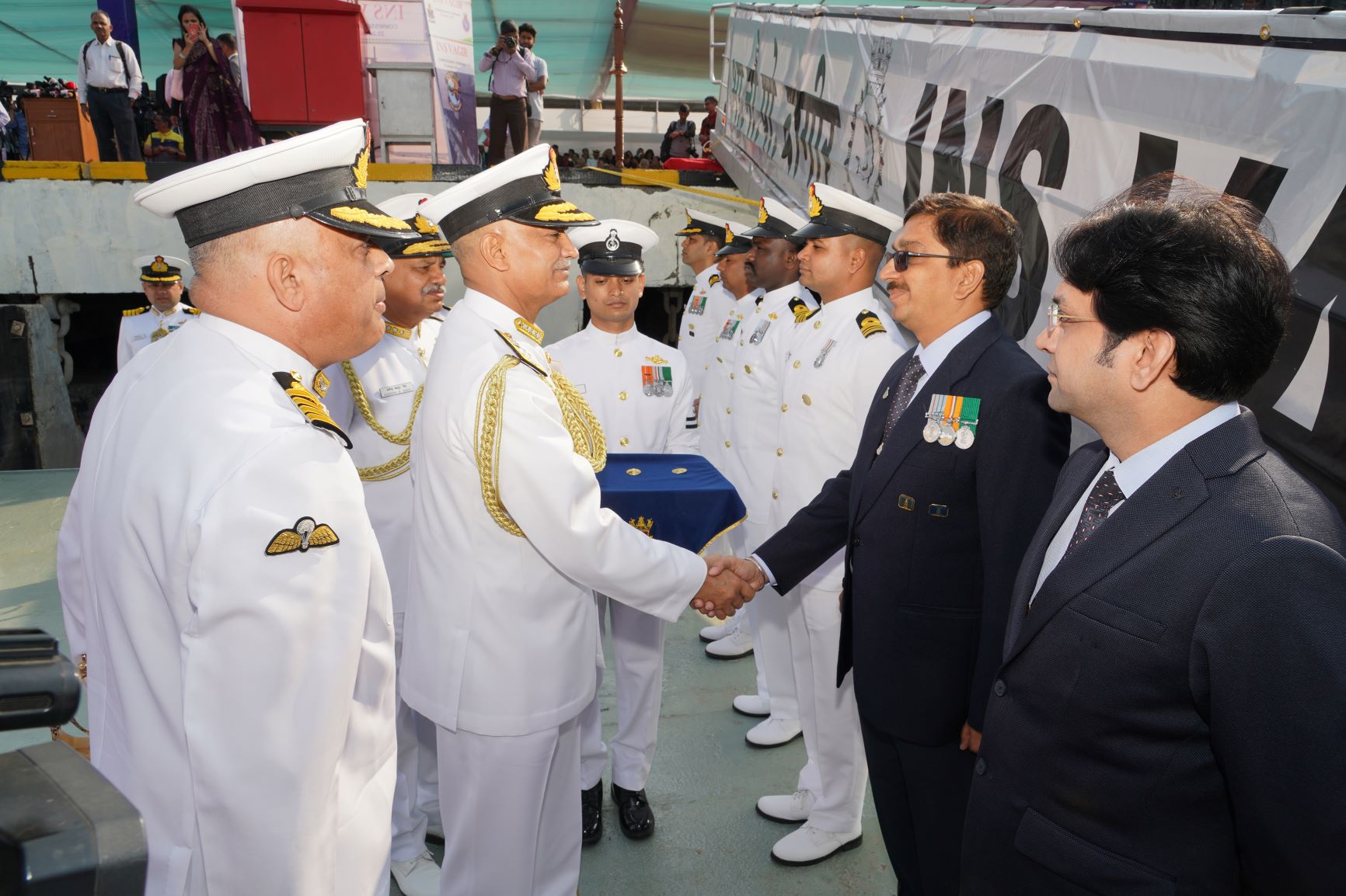 Commissioning Of Indian Naval Ship Vagir By Admiral R Hari Kumar, PVSM, AVSM, VSM, ADC Chief Of The Naval Staff - 23rd Jan 2023123